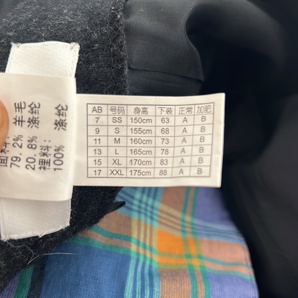 Soleil Women’s Woolen Grey/Black Skirt Size Large - Picture 8 of 8